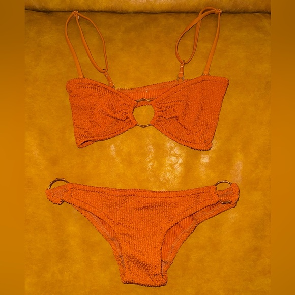 Show Me Your Mumu Bikini Copper Scrunch Set - Size Large - Picture 5 of 6